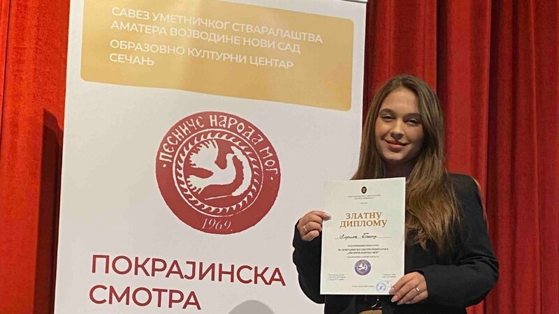 ZLATNA DIPLOMA ZA DORINU BAKOŠ